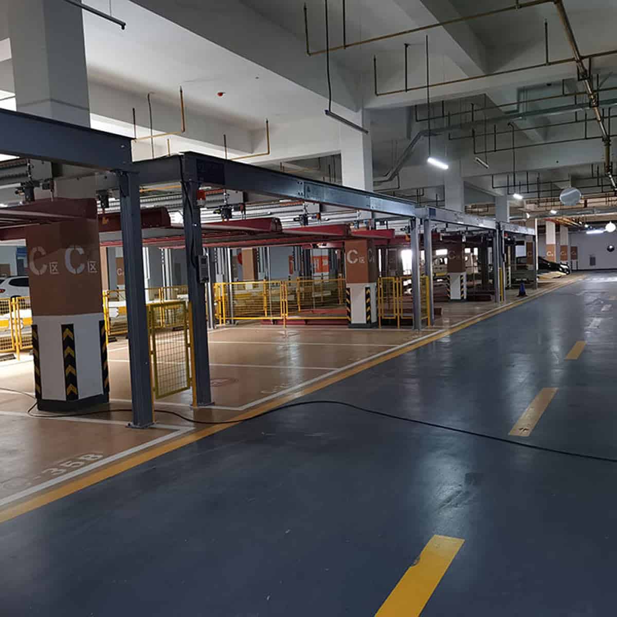鳳翔雙柱立體停車設(shè)備過驗(yàn)收