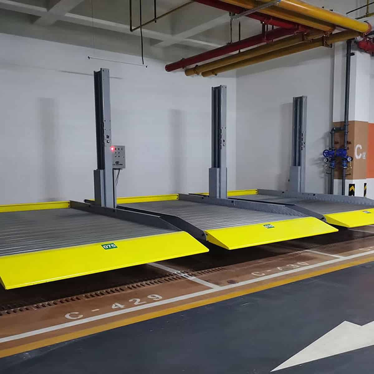 云陽(yáng)2柱機(jī)械式停車設(shè)備改造