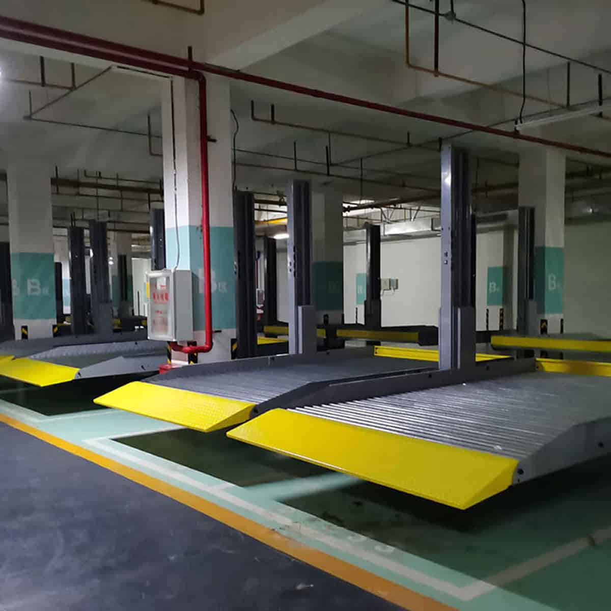 武威2柱機械立體停車設(shè)備過規(guī)劃