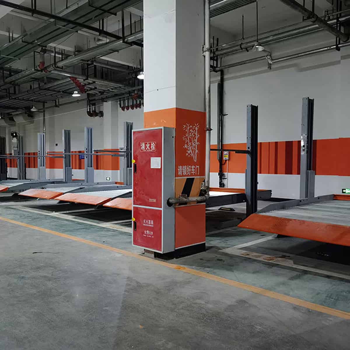 東鄉(xiāng)立體停車設備的防墜措施