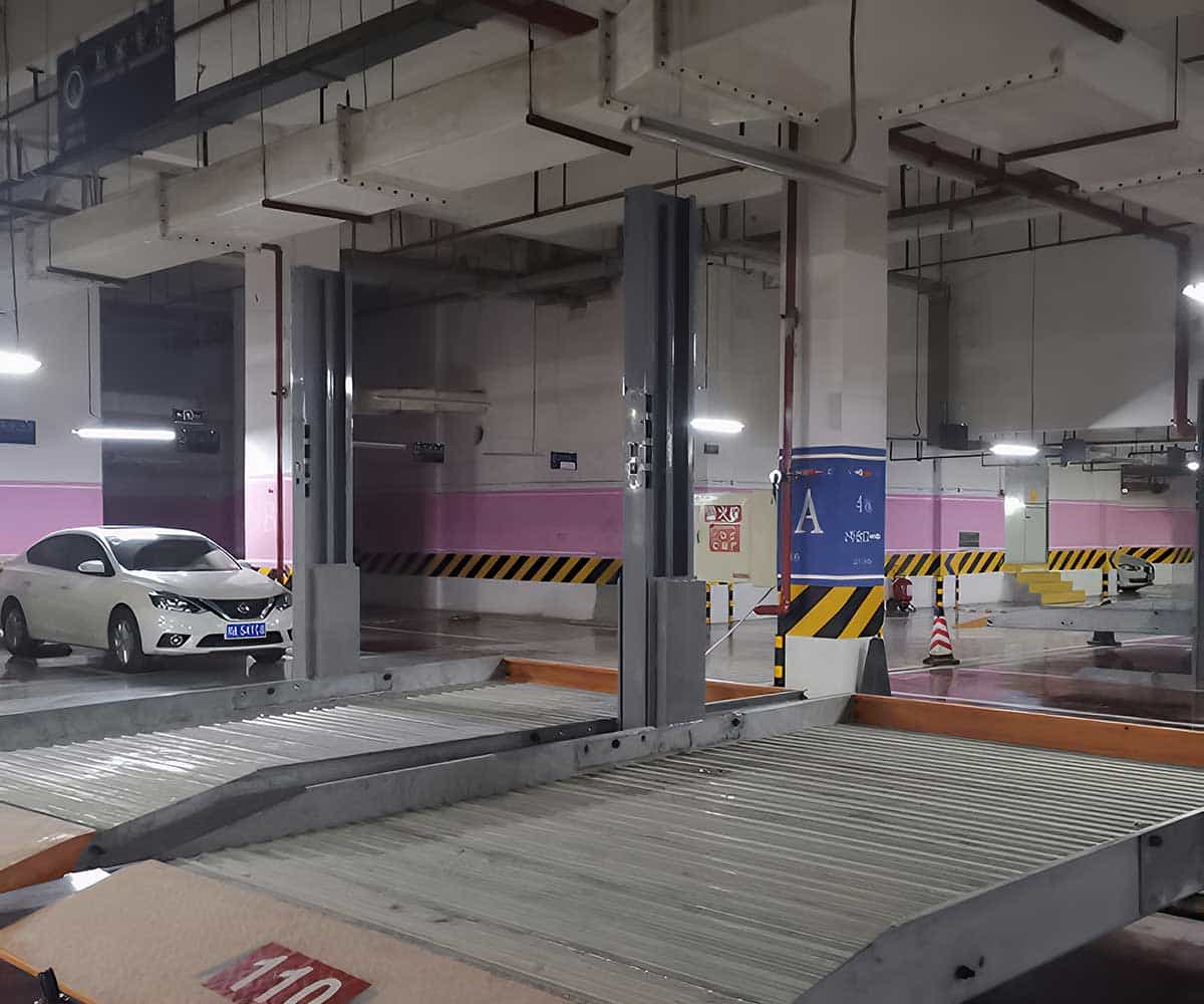 永勝兩柱機(jī)械式停車位何時(shí)需設(shè)置灑水噴頭